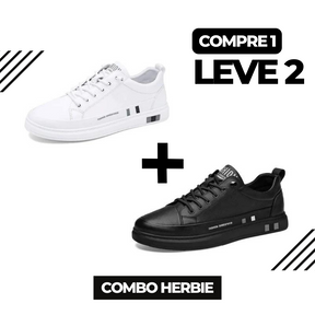 (COMPRE 1 LEVE 2) Tênis Masculino Herbie - Couro Italiano Legítimo