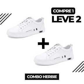 (COMPRE 1 LEVE 2) Tênis Masculino Herbie - Couro Italiano Legítimo