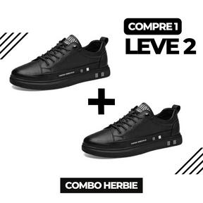 (COMPRE 1 LEVE 2) Tênis Masculino Herbie - Couro Italiano Legítimo