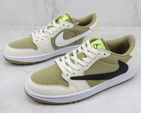 Jordan 1 Low Golf Travis Scott Neutral Olive